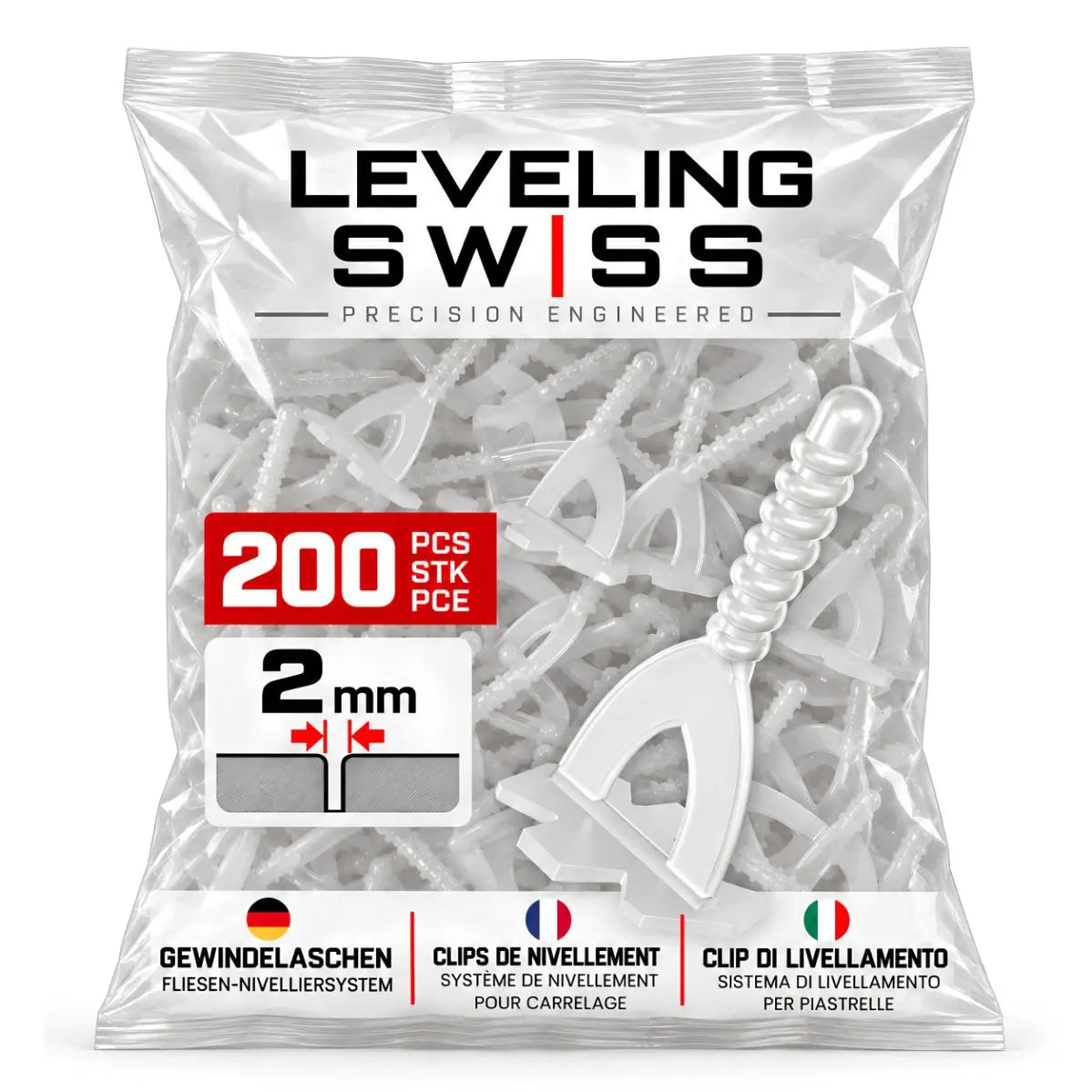 Starter-Set für Fliesen-Nivelliersystem | 250 Teile