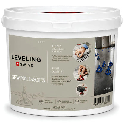 Fliesen Gewindelaschen 250 Stück – MB Leveling Swiss Nivelliersystem